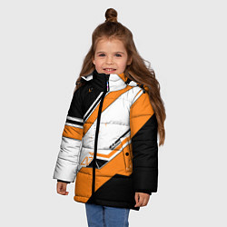 Куртка зимняя для девочки CS:GO Asiimov, цвет: 3D-красный — фото 2