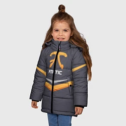Куртка зимняя для девочки Fnatic Arrows, цвет: 3D-черный — фото 2