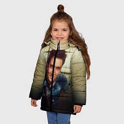 Куртка зимняя для девочки Элвис Пресли, цвет: 3D-красный — фото 2