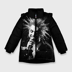 Куртка зимняя для девочки Горшок 1, цвет: 3D-черный