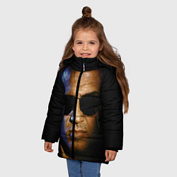 Куртка зимняя для девочки Адриано Челентано, цвет: 3D-светло-серый — фото 2