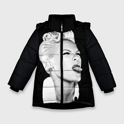 Куртка зимняя для девочки Пинк, цвет: 3D-черный