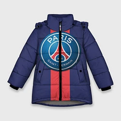 Куртка зимняя для девочки Paris Saint-German, цвет: 3D-светло-серый