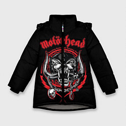 Куртка зимняя для девочки Motorhead, цвет: 3D-светло-серый