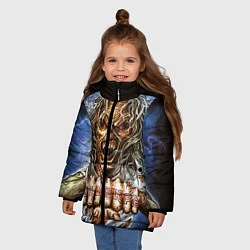 Куртка зимняя для девочки Iron Maiden: Maidenfc, цвет: 3D-черный — фото 2