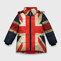 Куртка зимняя для девочки Великобритания, цвет: 3D-красный