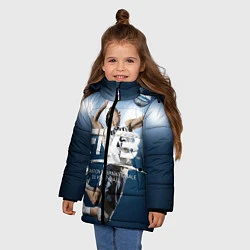 Куртка зимняя для девочки Волейбол 4, цвет: 3D-черный — фото 2