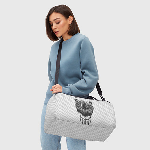 Спортивная сумка Bear Dreamcatcher / 3D-принт – фото 4