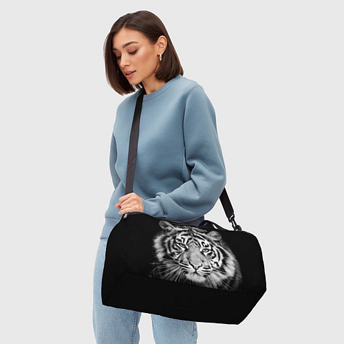 Спортивная сумка Мордочка тигра / 3D-принт – фото 4