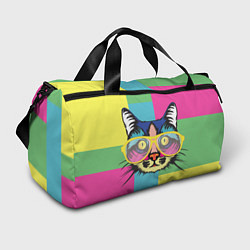 Спортивная сумка Поп-арт котик