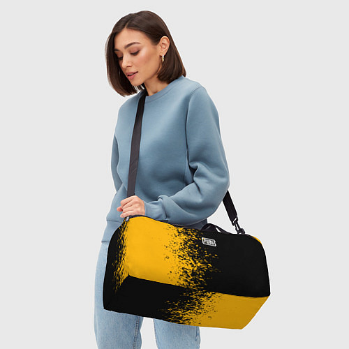Спортивная сумка PUBG: Yellow vs Black / 3D-принт – фото 4