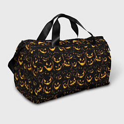 Спортивная сумка Тыквы на хэллоуин - паттерн