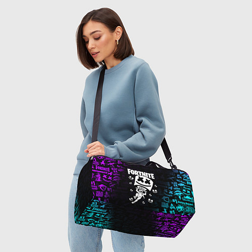 Спортивная сумка Fortnite x Marshmello x Games / 3D-принт – фото 4