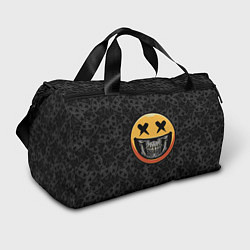Спортивная сумка Смайлик на черепе Emoji