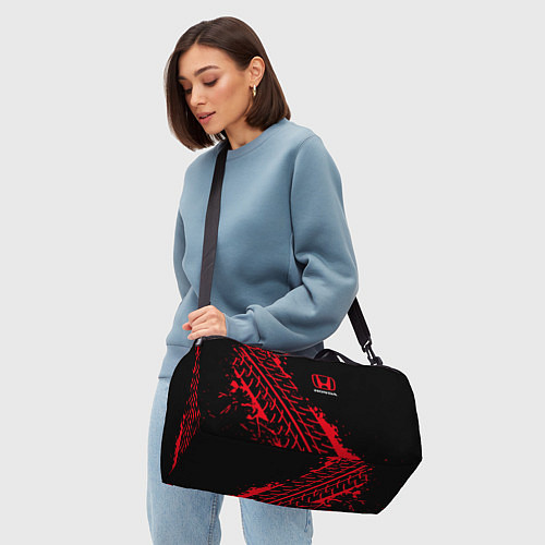 Спортивная сумка HONDA ХОНДА / 3D-принт – фото 4