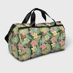 Спортивная сумка Тропические растения и цветы