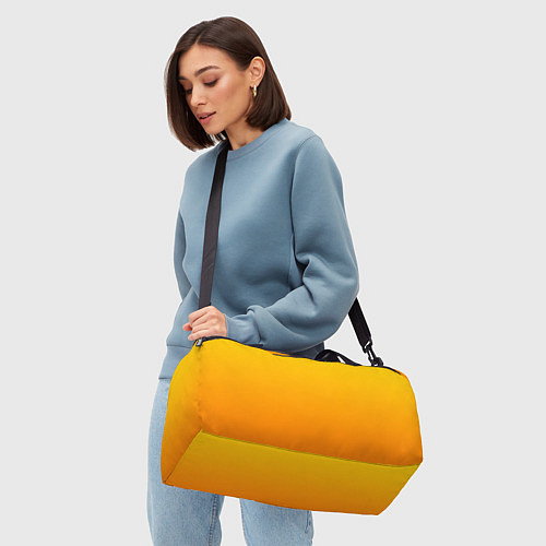 Спортивная сумка Оранжевый градиент / 3D-принт – фото 4