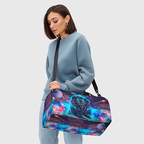 Спортивная сумка Galaxy Lion / 3D-принт – фото 4