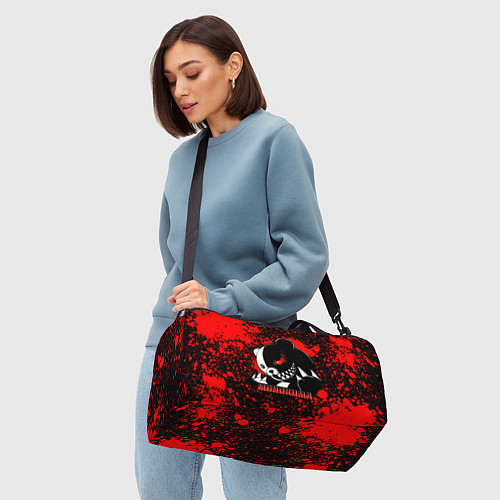 Спортивная сумка MONOKUMA МОНОКУМА BLOOD / 3D-принт – фото 4