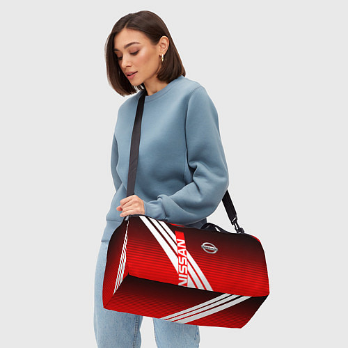 Спортивная сумка NISSAN НИССАН СПОРТ / 3D-принт – фото 4