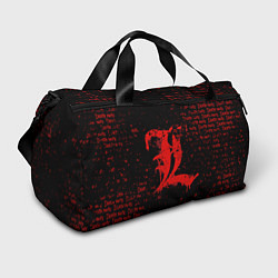 Спортивная сумка Тетрадь смерти Логотип red