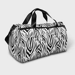 Спортивная сумка Черно-белая зебра