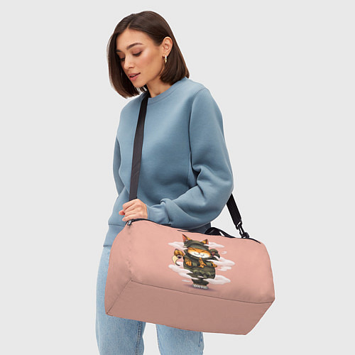 Спортивная сумка Кот ниндзя / 3D-принт – фото 4