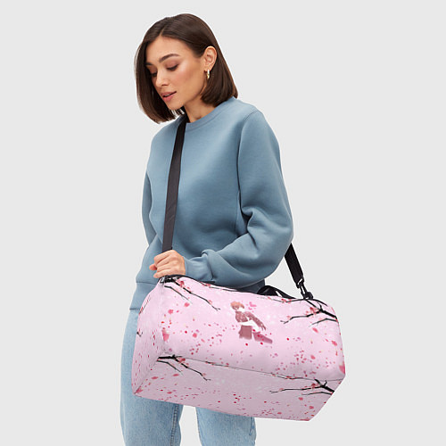 Спортивная сумка Аниме Объятия Любовь Пара / 3D-принт – фото 4