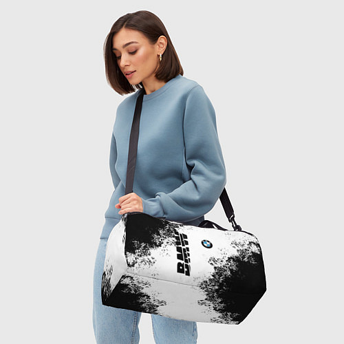 Спортивная сумка BMW БМВ РАЗРЕЗАННОЕ ЛОГО / 3D-принт – фото 4