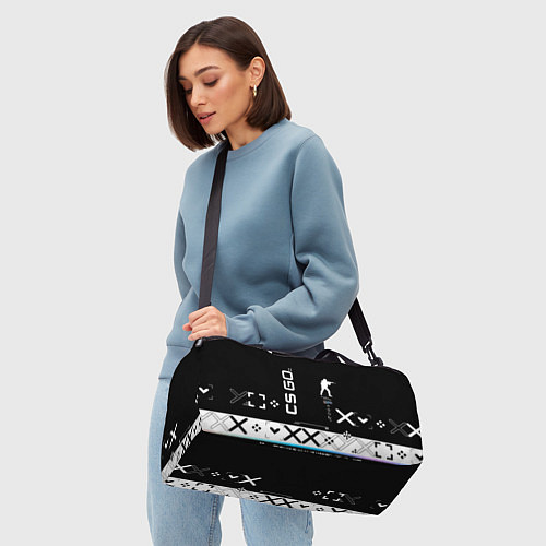 Спортивная сумка Поток информации СS:GO / 3D-принт – фото 4