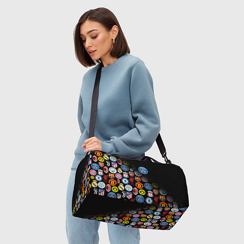 Спортивная сумка PSG LOGOBOMBING / 3D-принт – фото 4