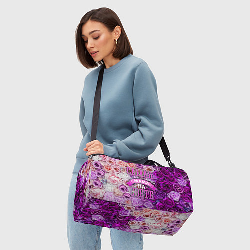 Спортивная сумка Лучшая и восхитительная мама / 3D-принт – фото 4