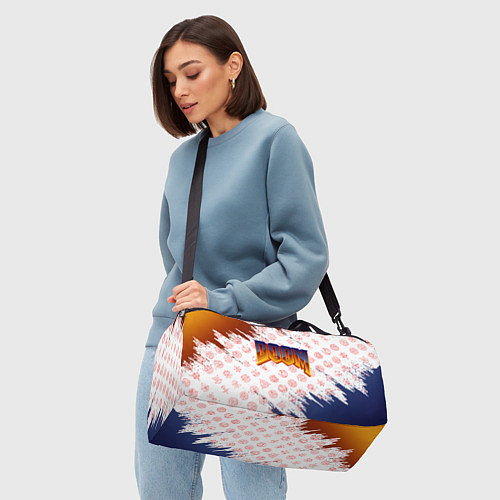 Спортивная сумка RUNES DOOM LOGO / 3D-принт – фото 4