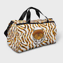 Спортивная сумка Тигр в кепке