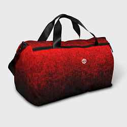 Спортивная сумка MU red-black