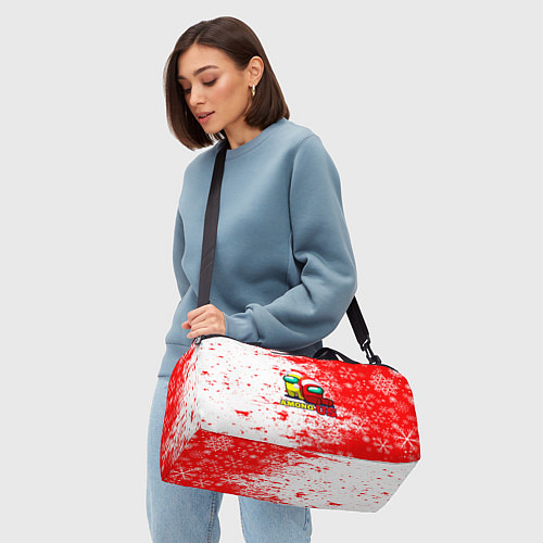 Спортивная сумка Among Us Новогодний 2022 / 3D-принт – фото 4