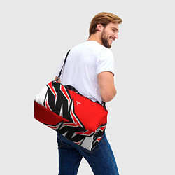 Сумки спортивные TESLA MOTORS RED LINE ТЕСЛА, цвет: 3D-принт — фото 2