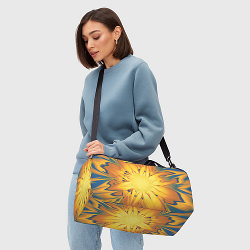 Спортивная сумка Солнечный цветок Абстракция 535-332-32 / 3D-принт – фото 4