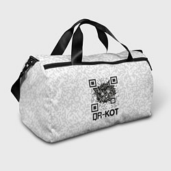 Сумки спортивные QR код котик, цвет: 3D-принт