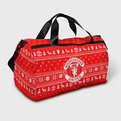 Спортивная сумка FC Manchester United: Новогодний узор