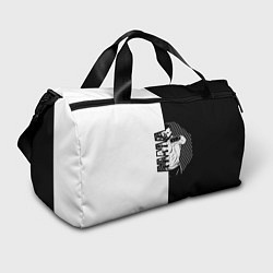 Спортивная сумка Боец ММА чёрно-белое