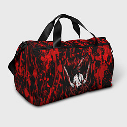 Спортивная сумка Человек бензопила в крови Chainsaw Man