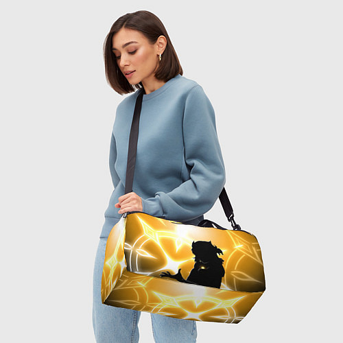 Спортивная сумка АЛЬБЕДО УЧЕНЫЙ ALBEDO ГЕНШИН ИМПАКТ / 3D-принт – фото 4