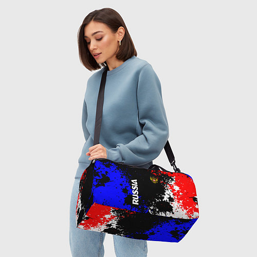 Спортивная сумка Russia Брызги красок / 3D-принт – фото 4
