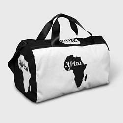 Спортивная сумка Африка черно-белая двусторонняя