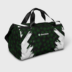 Спортивная сумка Skoda паттерн логотипов