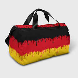 Сумки спортивные Флаг Германии потёки, цвет: 3D-принт
