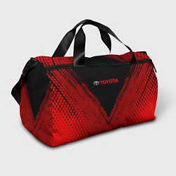 Спортивная сумка Toyota Красная текстура