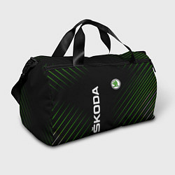 Сумки спортивные Skoda Шкода Полосы, цвет: 3D-принт