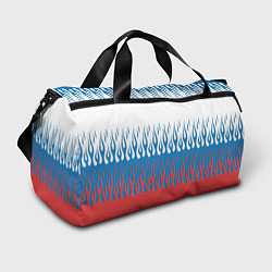 Спортивная сумка Флаг России пламя